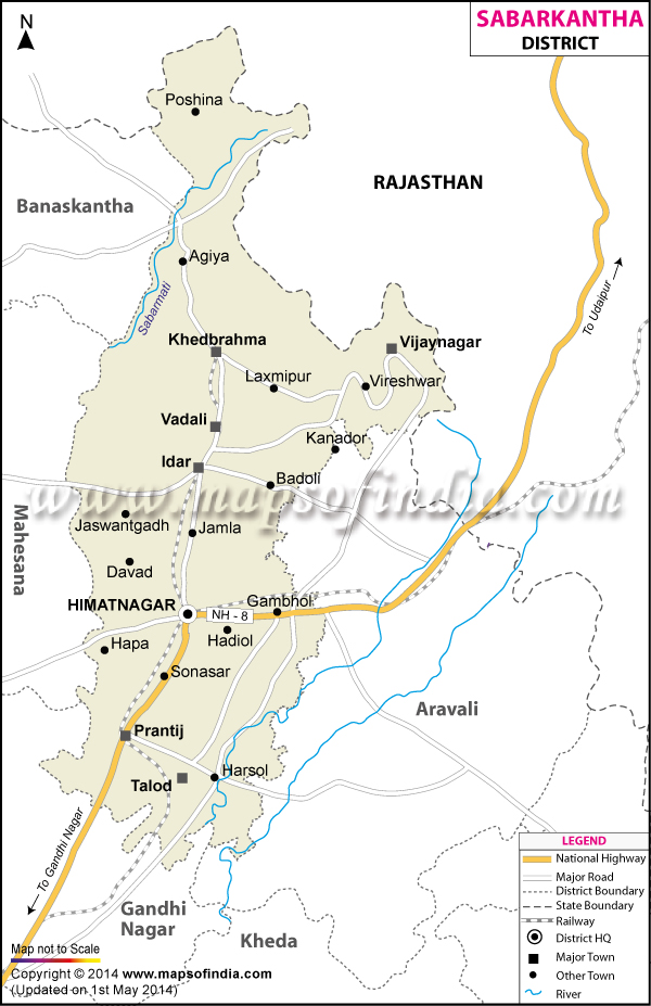 District Map of Sabarkantha