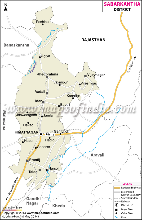 Sabar Kantha Location Map