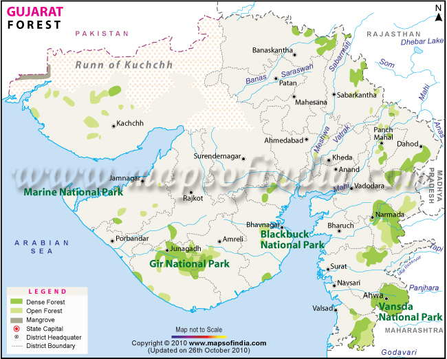 Forest Vegetation Map of Gujarat 
