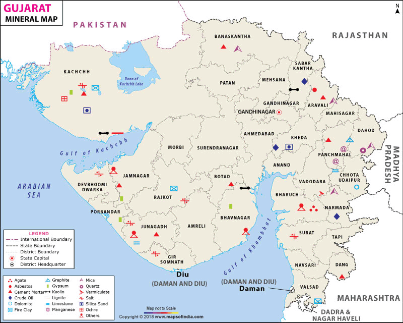  Mineral Map of Gujarat