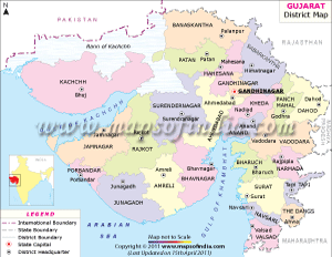 Gujarat District Map