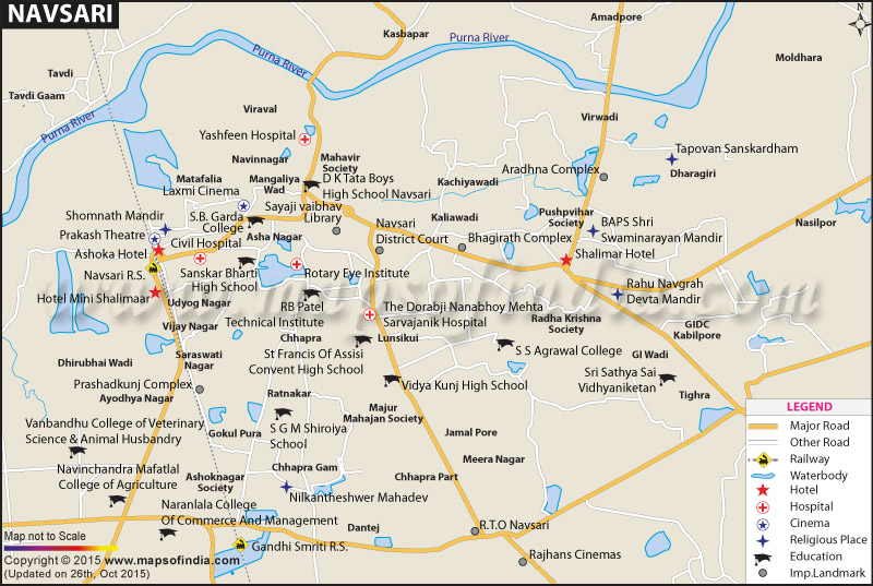 Navsari Location Map