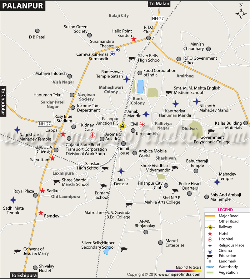 Palanpur City Map