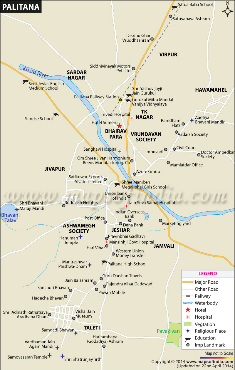 Palitana City Map