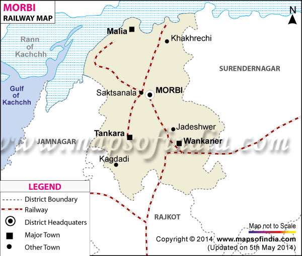 Morbi  Railway Map