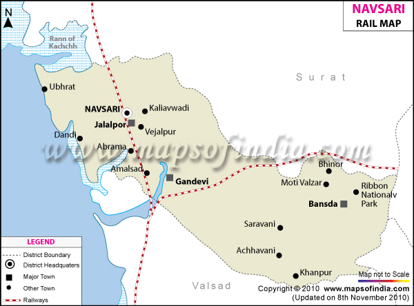 Navsari Railway Map