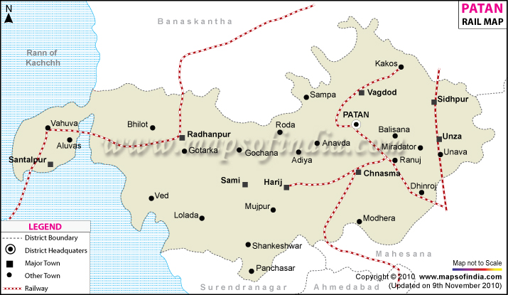 Patan Railway Map