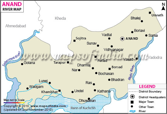 Anand River Map