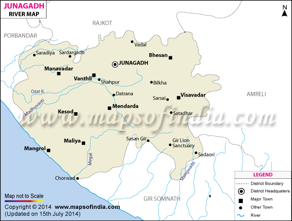 Junagadh River Map