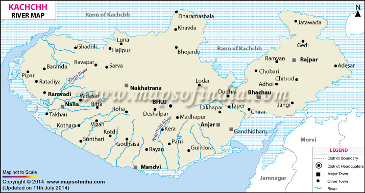 Kachchh River Map