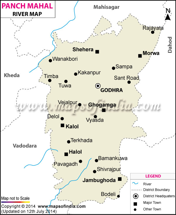 Panchmahal River Map