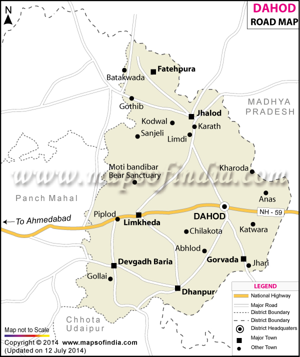 Dahod Road Map
