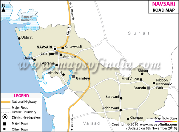 Navsari Road Map