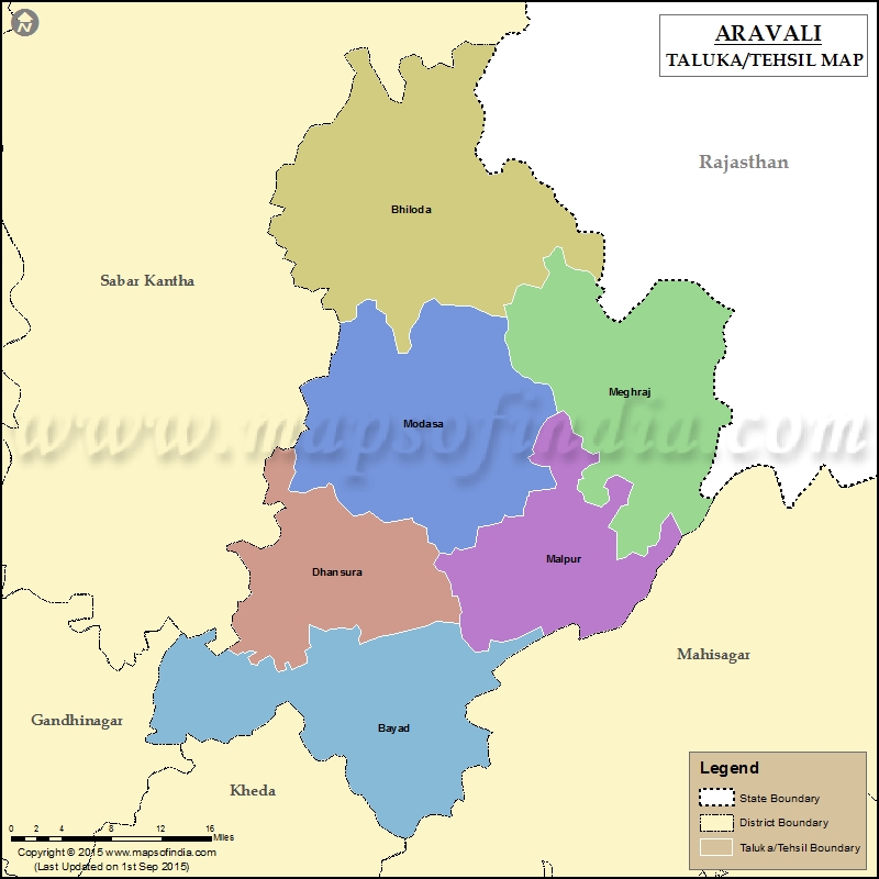 Tehsil Map of Aravali