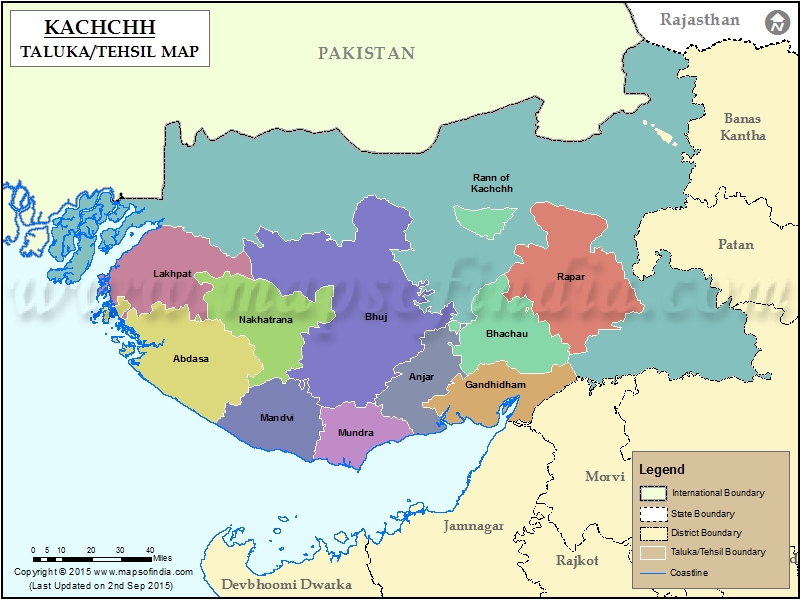 Tehsil Map of Kutch
