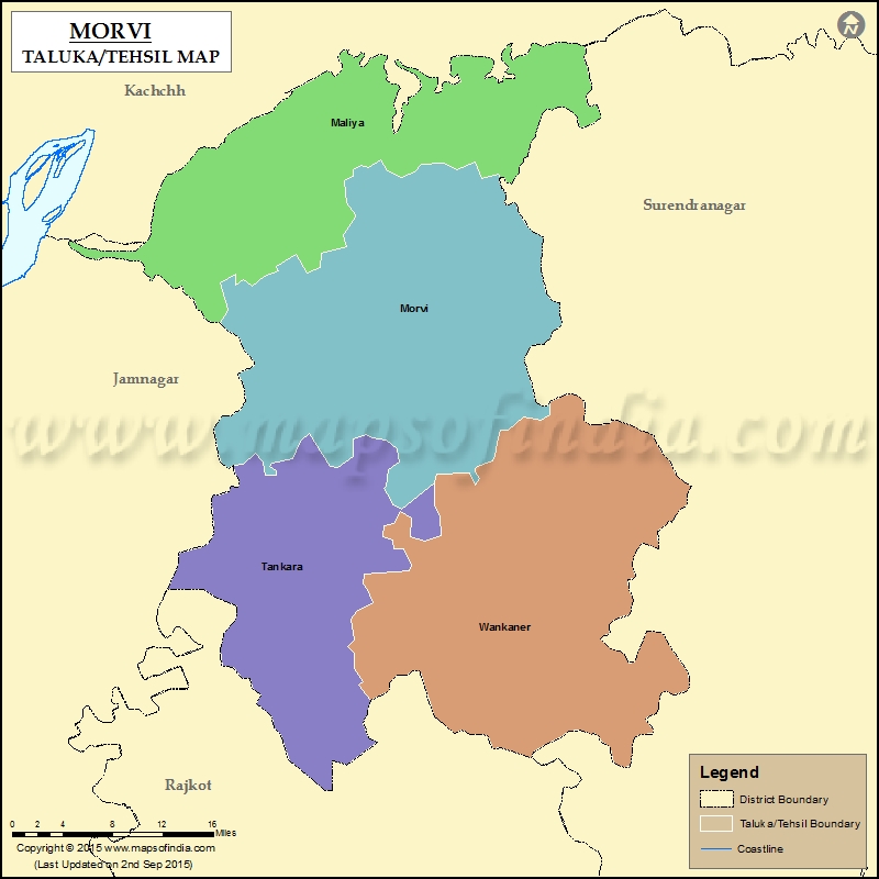 Tehsil Map of Morvi
