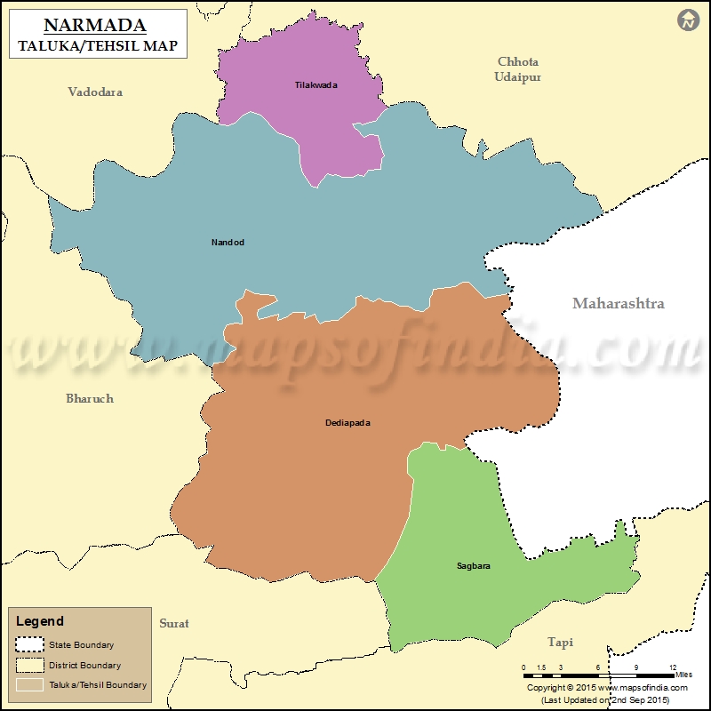 Tehsil Map of Narmada