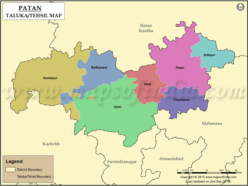 Tehsil Map of Patan