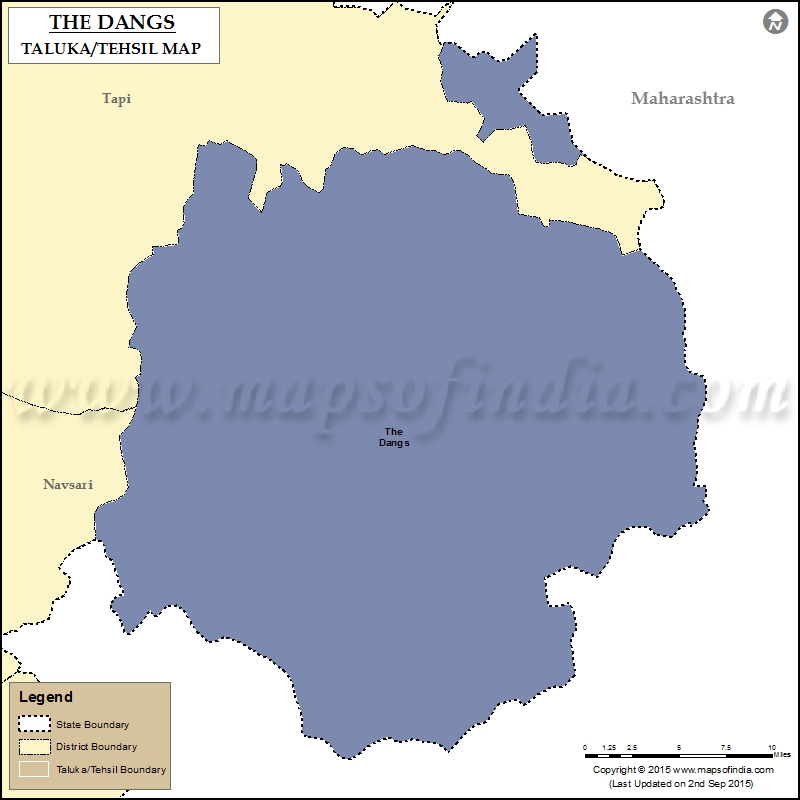 Tehsil Map of The Dangs