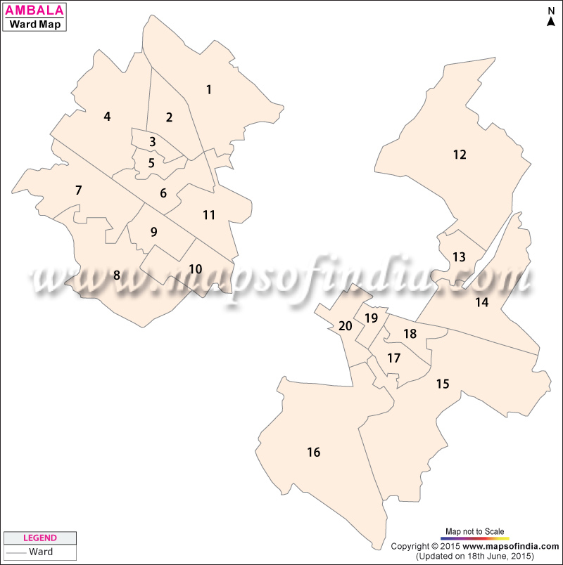 Ambala Ward Map