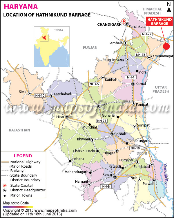 Haryana Agriculture Map