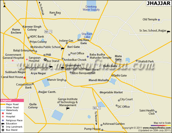 City Map of Jhajjar