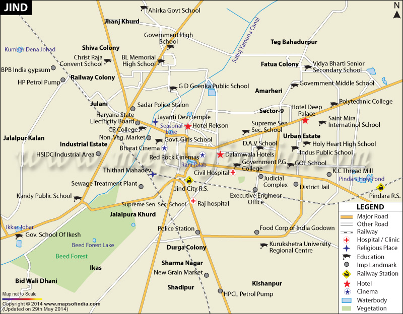 Jind city map