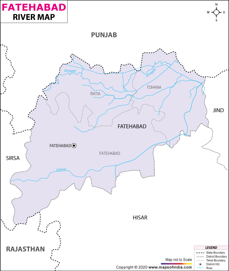 River Map of Fatehabad 