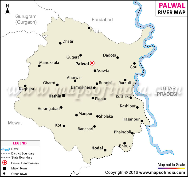 River Map of Palwal 