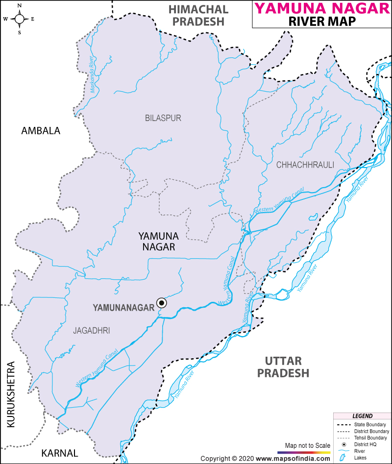River yamuna map