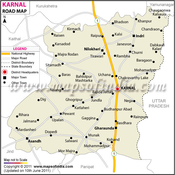 Karnal Road Map