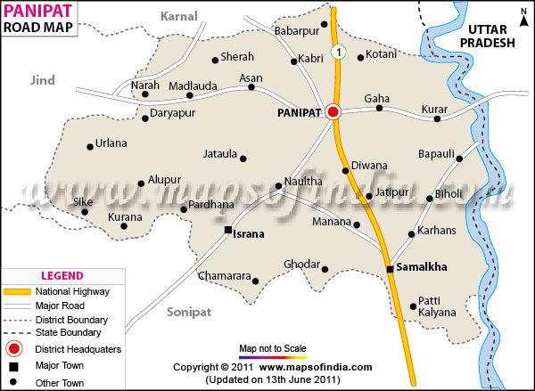 Panipat Road Map