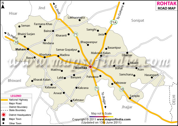 Rohtak Road Map