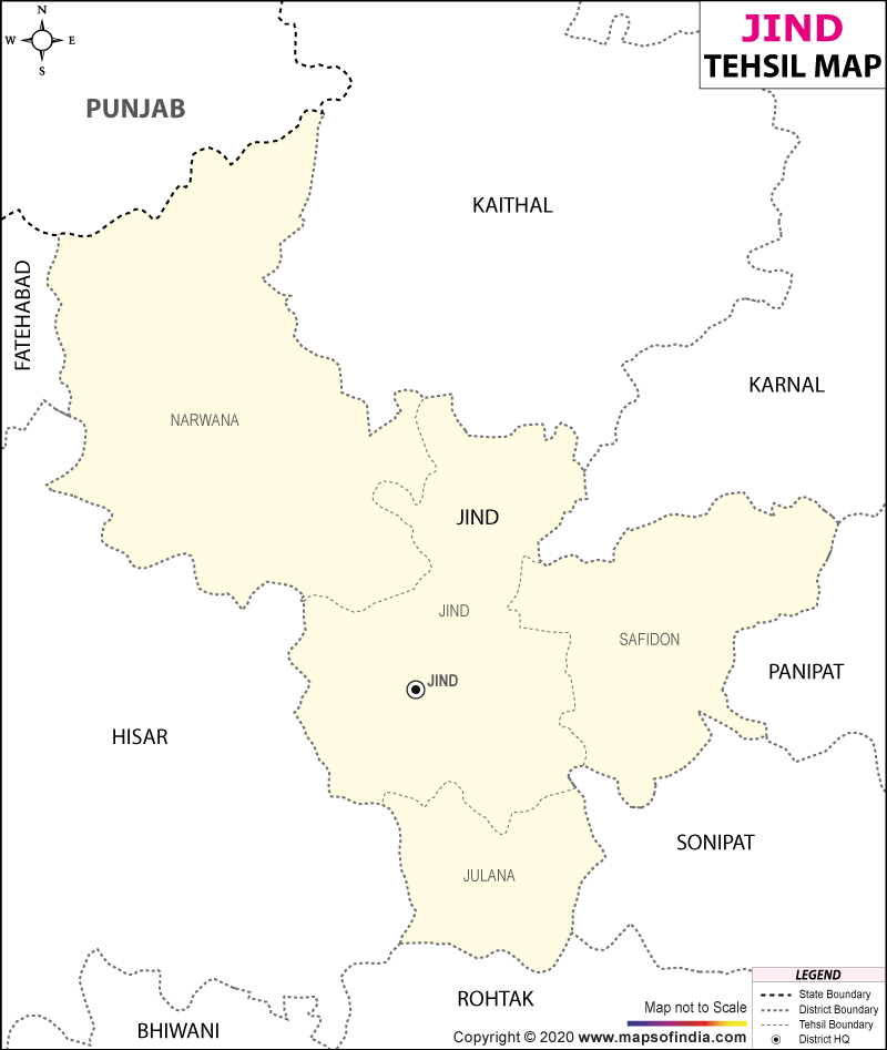 Jind Tehsil Map jind-tehsil-map