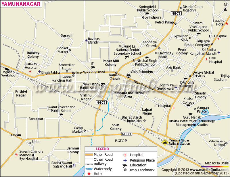 Yamunanagar-city-map