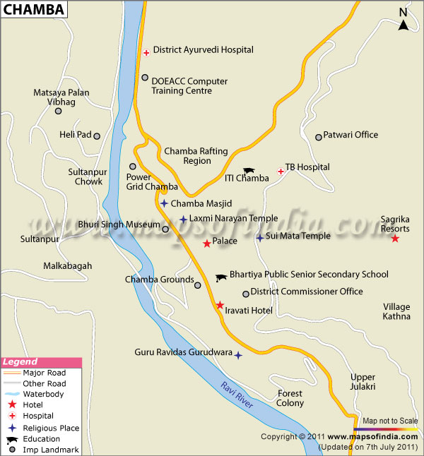 City Map of Chamba