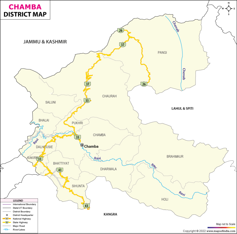 District Map of Chamba