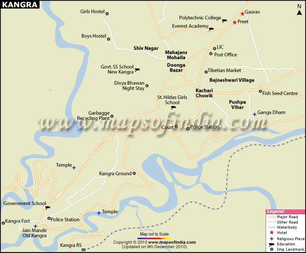 City Map of Kangra