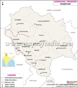 Railway Maps of Himachal Pradesh