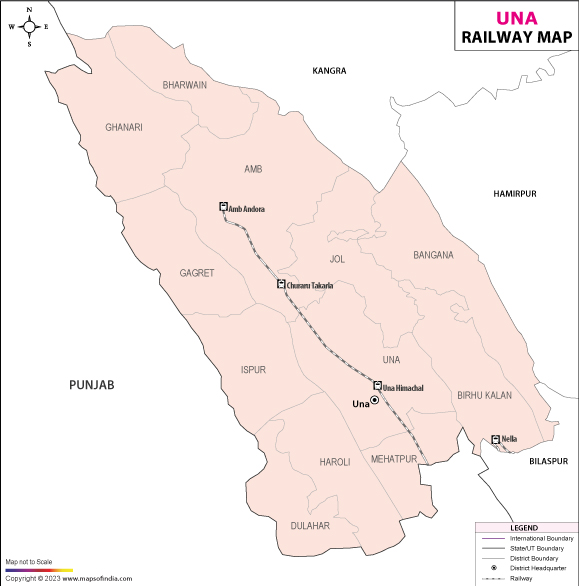 Una Railway Map