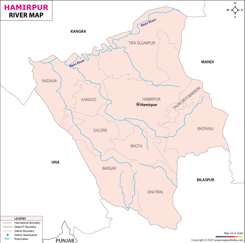 Hamirpur River Map