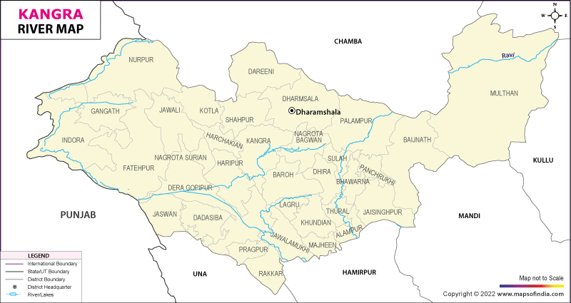 Kangra River Map