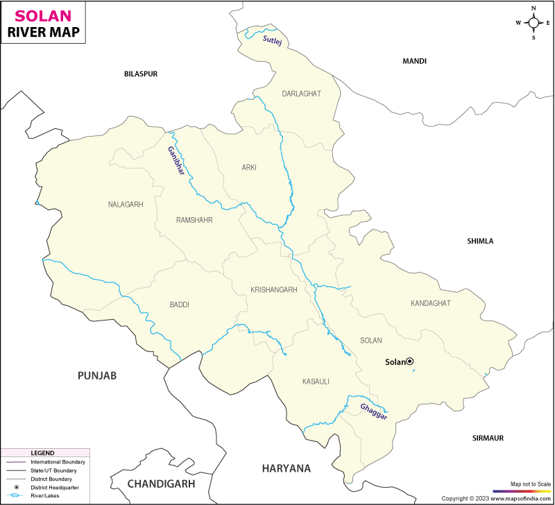 Solan River Map