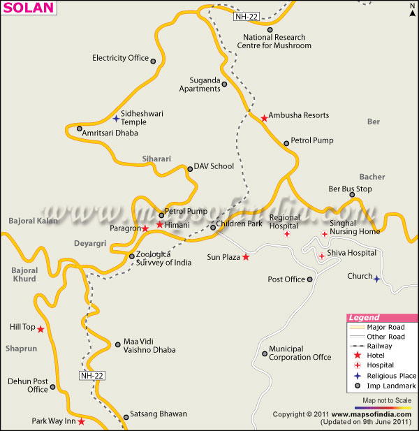 Solan City Map