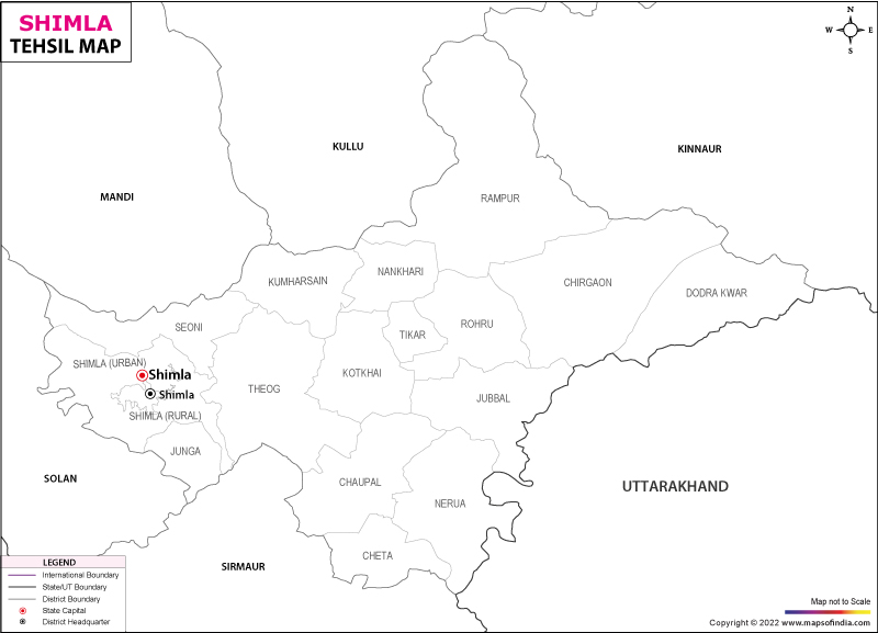 Tehsil Map of Shimla