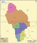 Kullu Tehsils Map