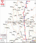 Delhi Manali Route Map