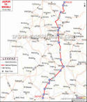 Jaipur Manali Route Map