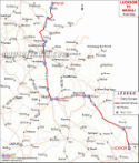 Lucknow Manali Route Map 