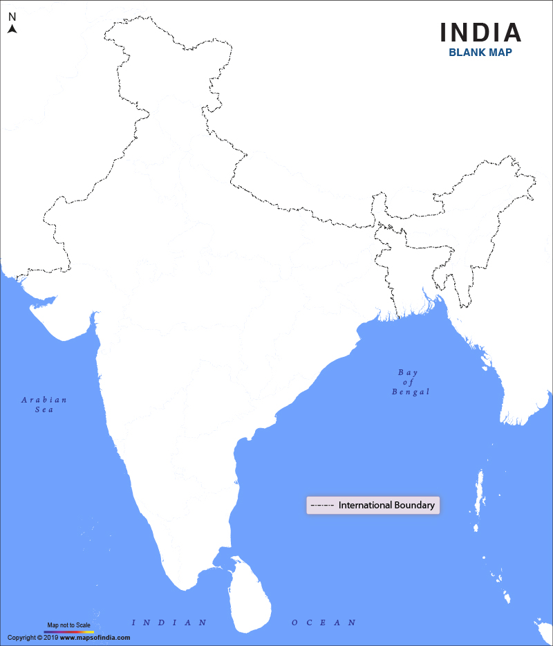 india physical map hd